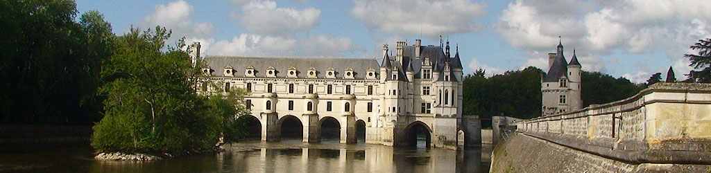 Le château de Chenonceau, la façade Est.