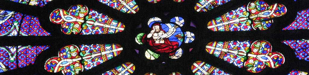 Basilique Saint-Denis - Rose du transept nord (détail)