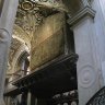 Bergame - Santa Maria Maggiore. Nef droite, tapisseries de Bruxelles (circa 1500) au dos de l'orgue