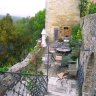 Burg-Hotel - jardin suspendu qui domine la vallée de la Tauber