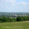 Pagode de Chanteloup - depuis le 4ème étage, zoom sur le château d'Amboise.