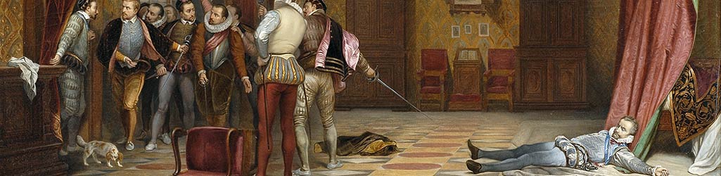 Château Royal de Blois - « L’Assassinat du duc de Guise » (détail - 1834) par Paul Delaroche.