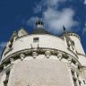 Chenonceau - La tour des Marques - fenêtres à meneaux et le clocheton conçus par Thomas Bohier pour moderniser le donjon