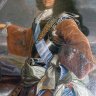 Chenonceau -  Le Salon Louis XIV - Louis XIV en tenue d'apparat par Rigaud - détail