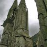 Pleyben - les trois tours de l'église Saint Germain vues du sud-ouest