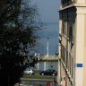 Evian - rue de la Touvière / rue de la Source des Cordeliers, vue sur le Léman