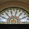 Evian - le Palais Lumière - vitrail Art Nouveau du hall.