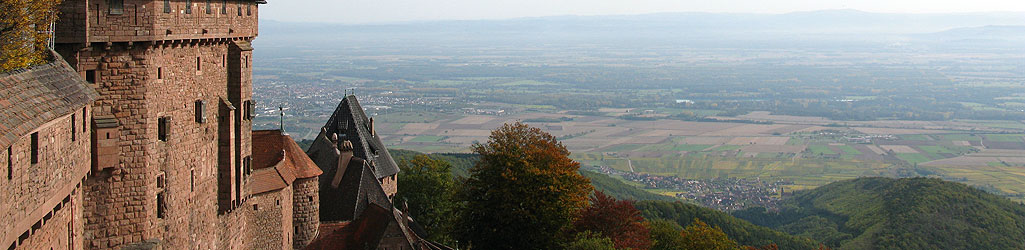 Château du Haut-Koenigsbourg - vue sur la plaine d'Alsace
