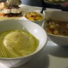 Le Chalut à Saint-Malo : purée à l’huile d’olive, polenta et cocos bien fondants accompagnent les plats.