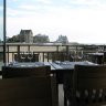 La terrasse du Bistrot de l'Océan - vue sur la plage de Port Lin et le grand large