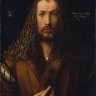  Albrecht Dürer (Nuremberg 1471 - Nuremberg 1528) -  Selbstbildnis im Pelzrock (Autoportrait ) - 1500. Signé Albertus Dürer de Noricus (Albrecht Dürer de Nuremberg). 