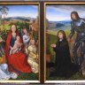 Hans Memling (Seligenstadt vers 1435 - Bruges 1494) - Diptyque Maria im Rosenhag / Heilige Georg mit Stifter (Marie au buisson de Roses / Saint Georges avec le Donateur) - vers 1480.