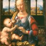Leonardo da Vinci (1452-1519) - Madonna mit der Nelke (La Madone à l'Oeillet) - vers 1473.