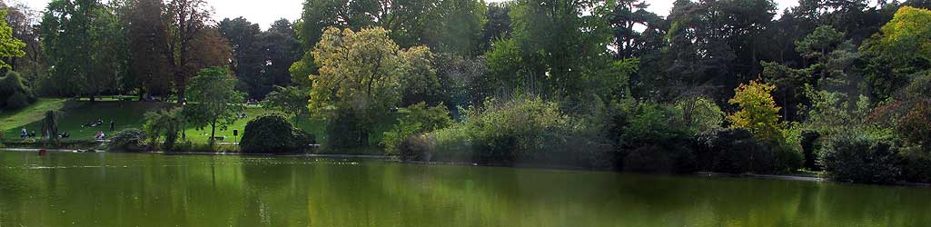 Le lac du parc Montsouris