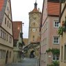 Rothenburg ob der Tauber - Klingengasse et Klingenturm ( 13e siècle, nord-ouest de la ville)