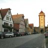 Rothenburg ob der Tauber - Würzburger Tor (1388, modifiée au XVIIIe siècle et reconstruite après 1945 - nord-est). 