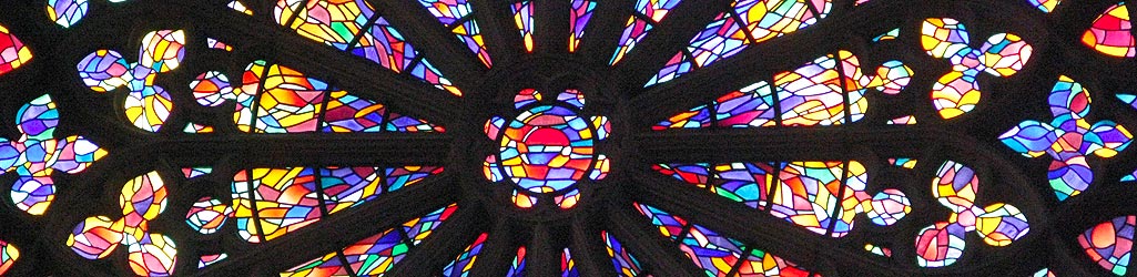 Rose de la Cathédrale de Saint-Malo, vitraux de Le Moal