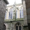 Cathédrale Saint-Vincent de Saint-Malo – façade extérieure nord du chœur (rue de la Blatrerie, partie piétonnière).