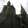 Cathédrale Saint-Vincent de Saint-Malo –extérieur sud-est (angle rue Porcon de la Barbinais et rue Guillaume le Gouverneur).