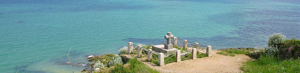 Saint-Malo, la tombe de Chateaubriand sur l ‘île du Grand Bé